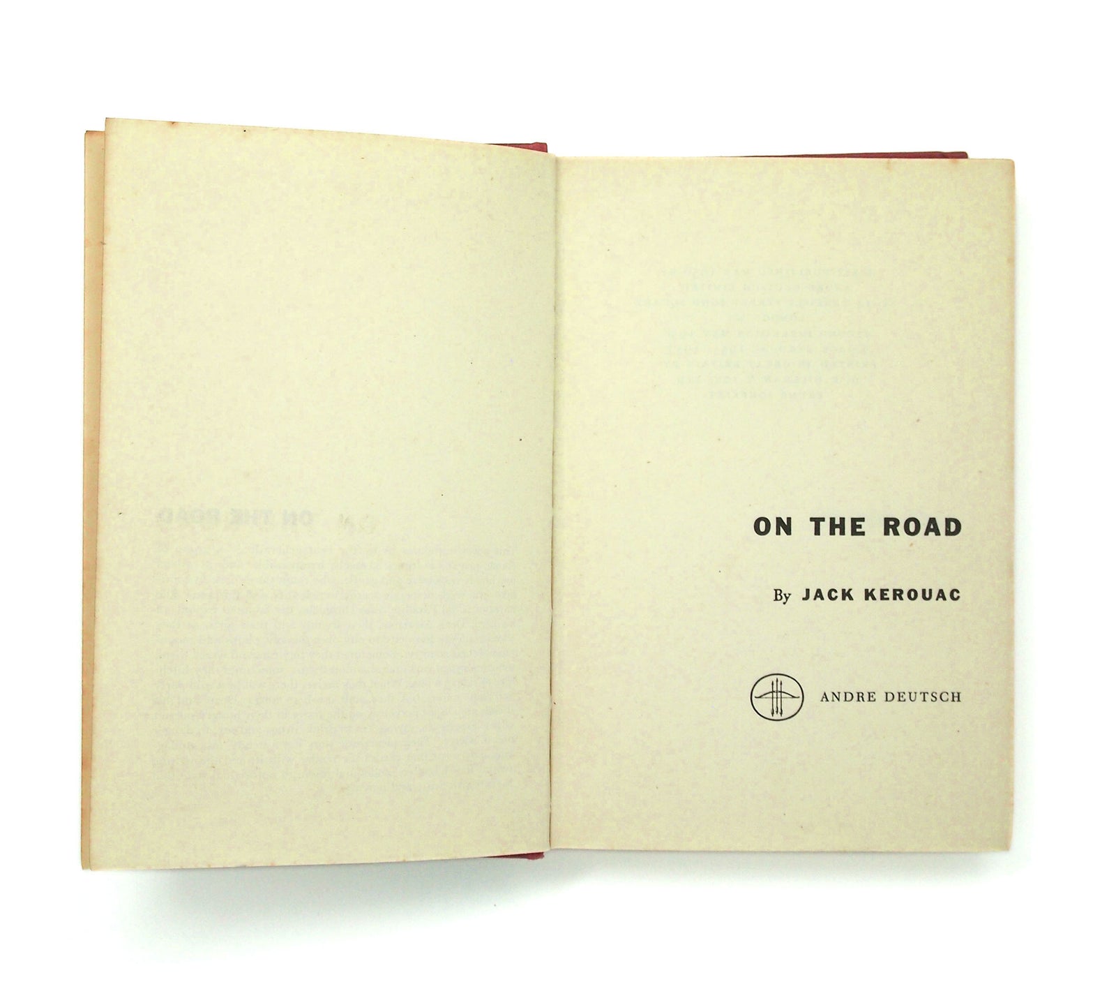 On the Road, UK FIRST EDITION 1958